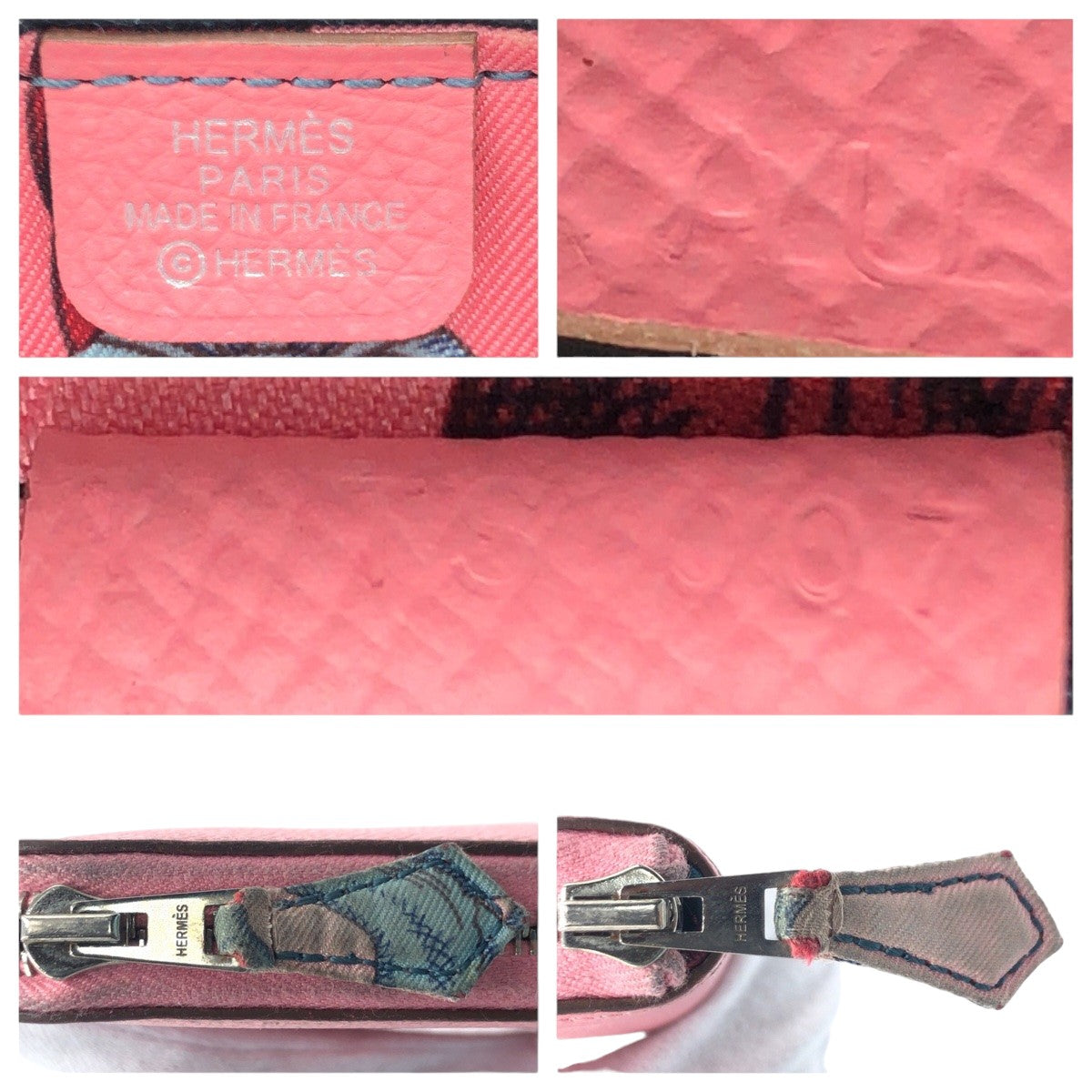 Hermes Azap Long Silk'in Pink Epsom Wallet