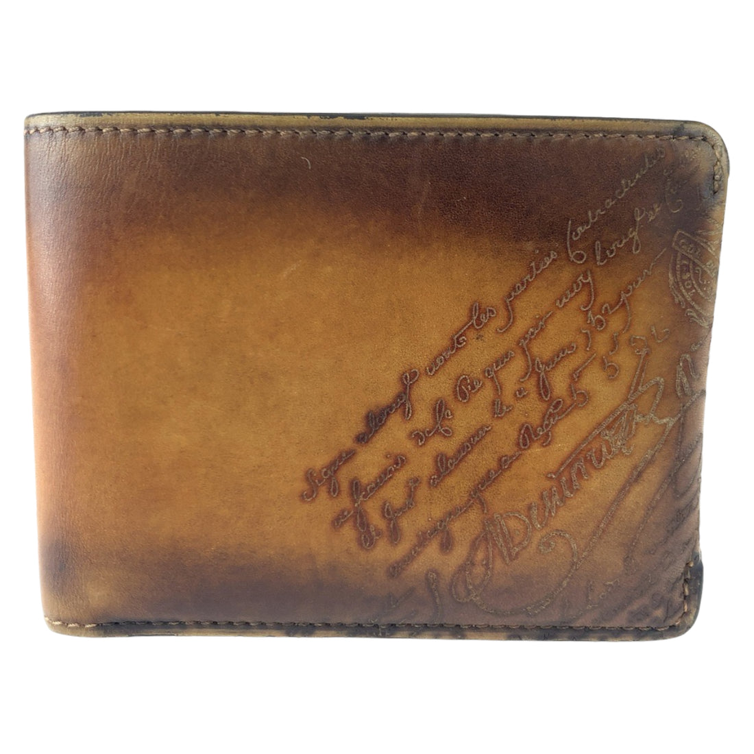 Berluti Leather Calligraphy Essential Wallet in Very Good Condition