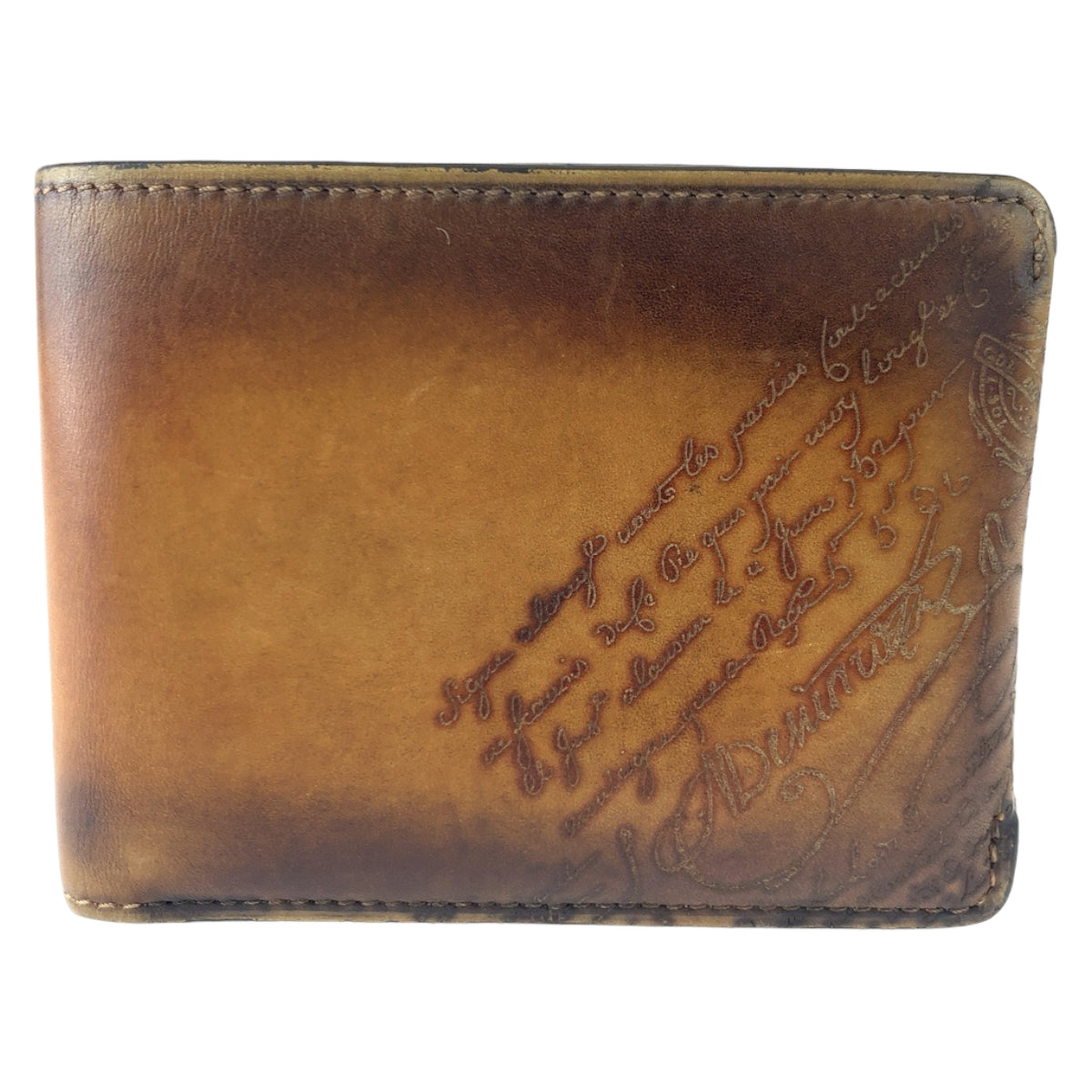 Berluti Leather Venezia Leather Calligraphy Essential Epure Wallet in Very Good Condition