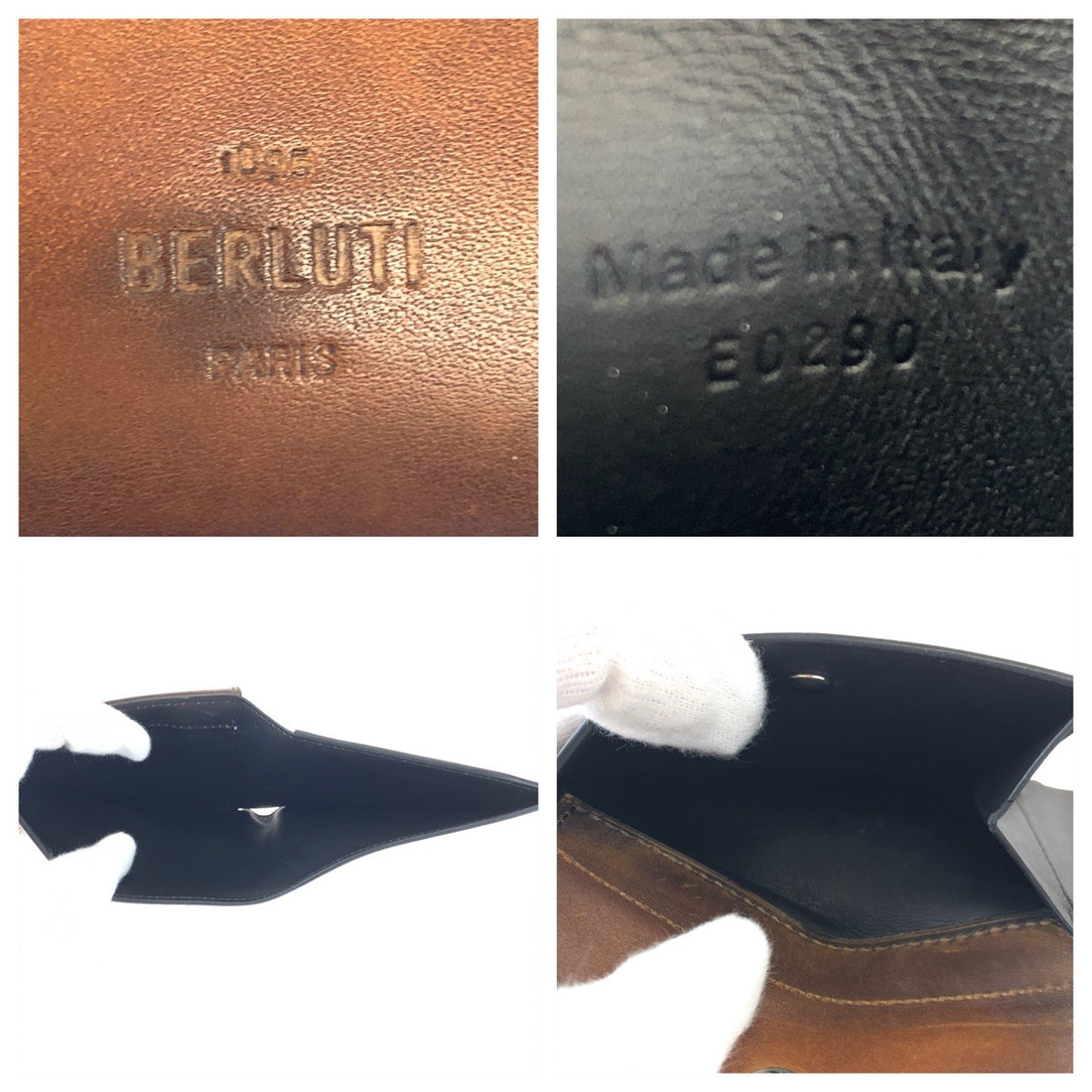 Berluti Leather Calligraphy Essential Wallet in Very Good Condition