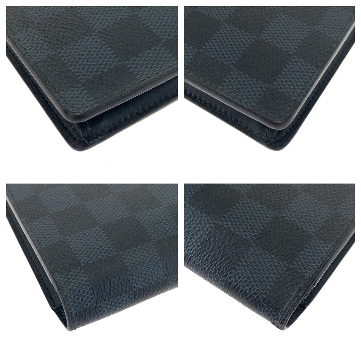 Louis Vuitton Damier Cobalt Portefeuille Plaza Long Wallet M63212 in Very Good Condition