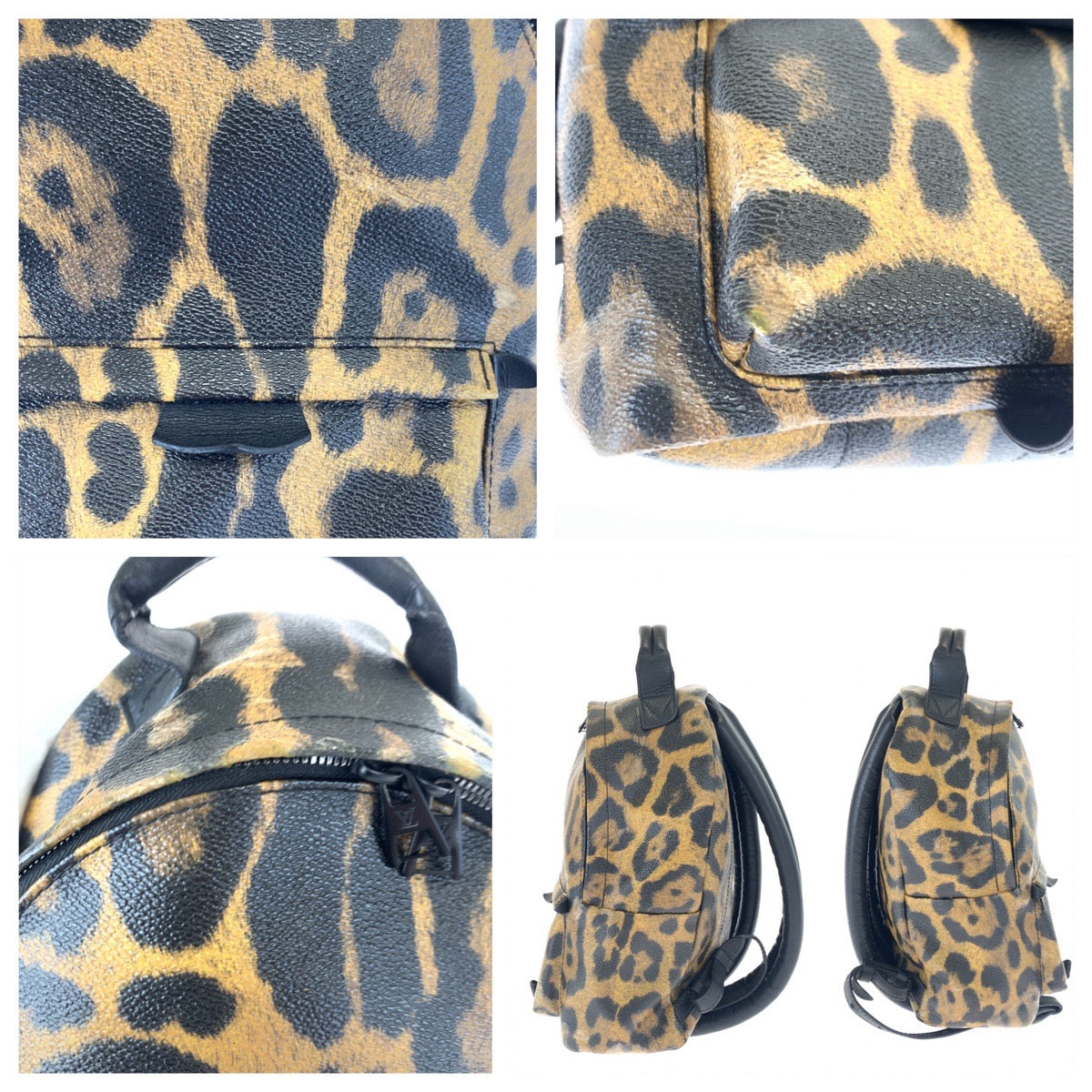 Louis Vuitton Palm Springs PM Leopard Backpack M52020 in Very Good Condition