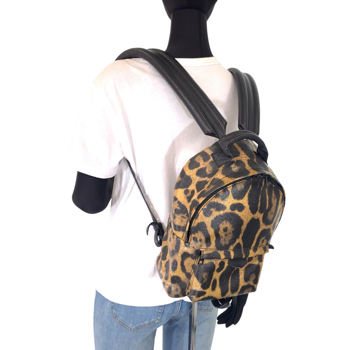 Louis Vuitton Palm Springs PM Leopard Backpack M52020 in Very Good Condition