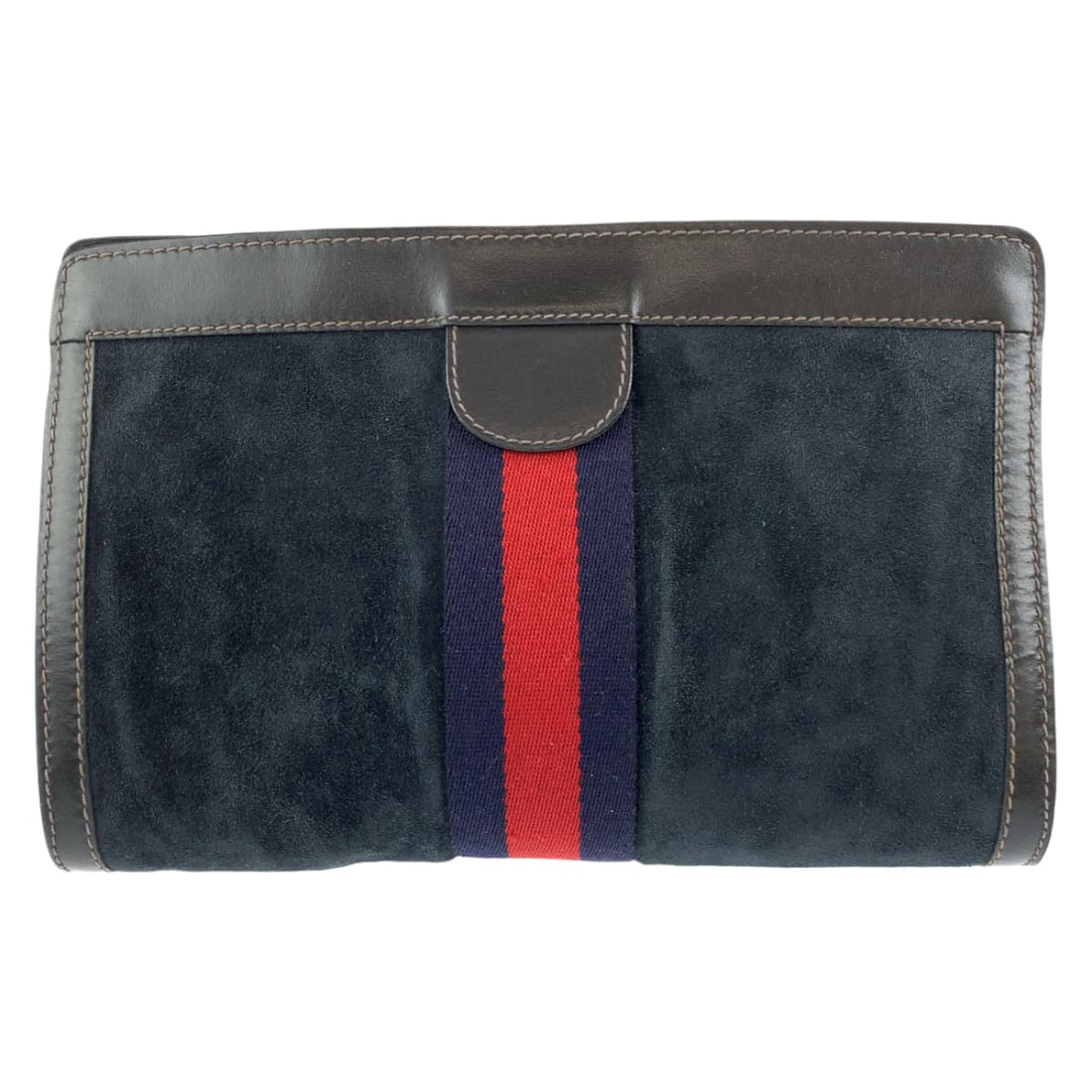 Gucci Suede Leather Clutch Bag