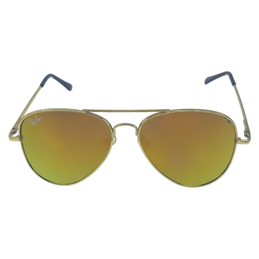 Ray-Ban Gold Black Metal Teardrop Sunglasses