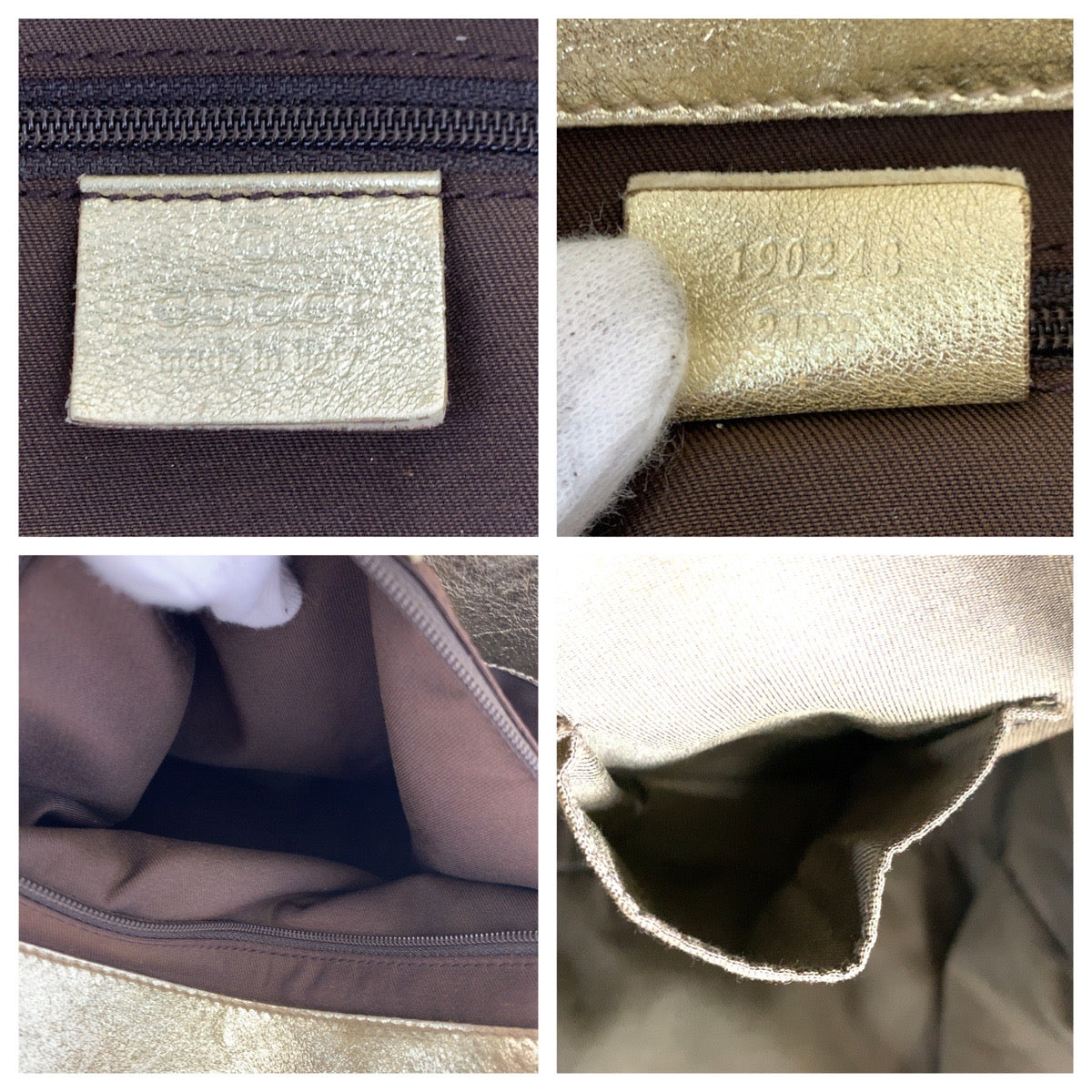 Gucci GG Canvas Leather Abbey Tote Bag