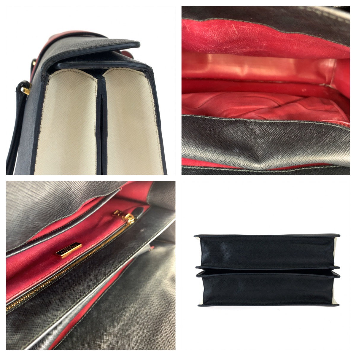 Prada Leather Tote Handbag B2725C