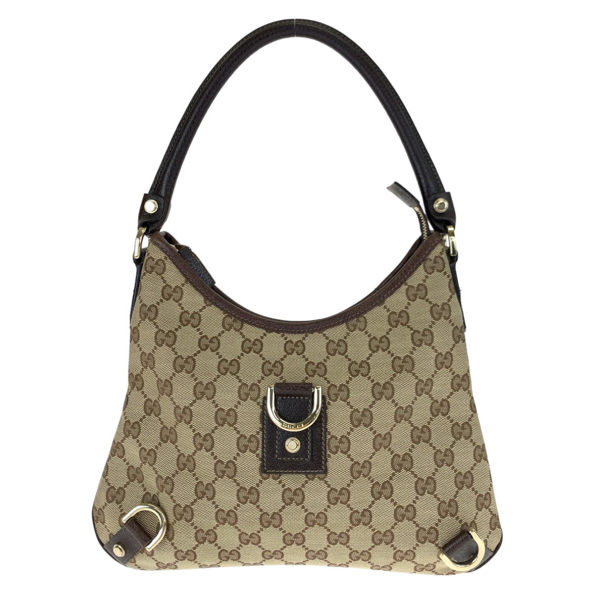 Gucci Abbey GG Canvas Leather Shoulder Bag