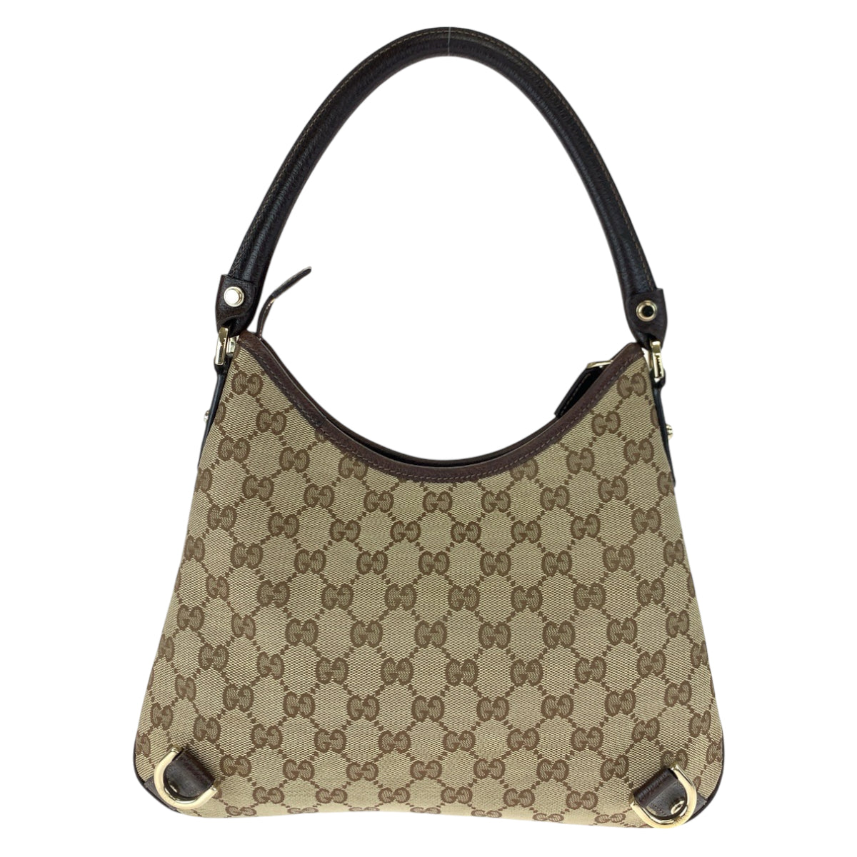 Gucci Abbey GG Canvas Leather Shoulder Bag