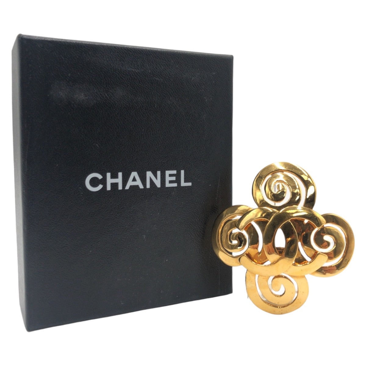 Chanel Metal Coco Mark Brooch in Great Condition