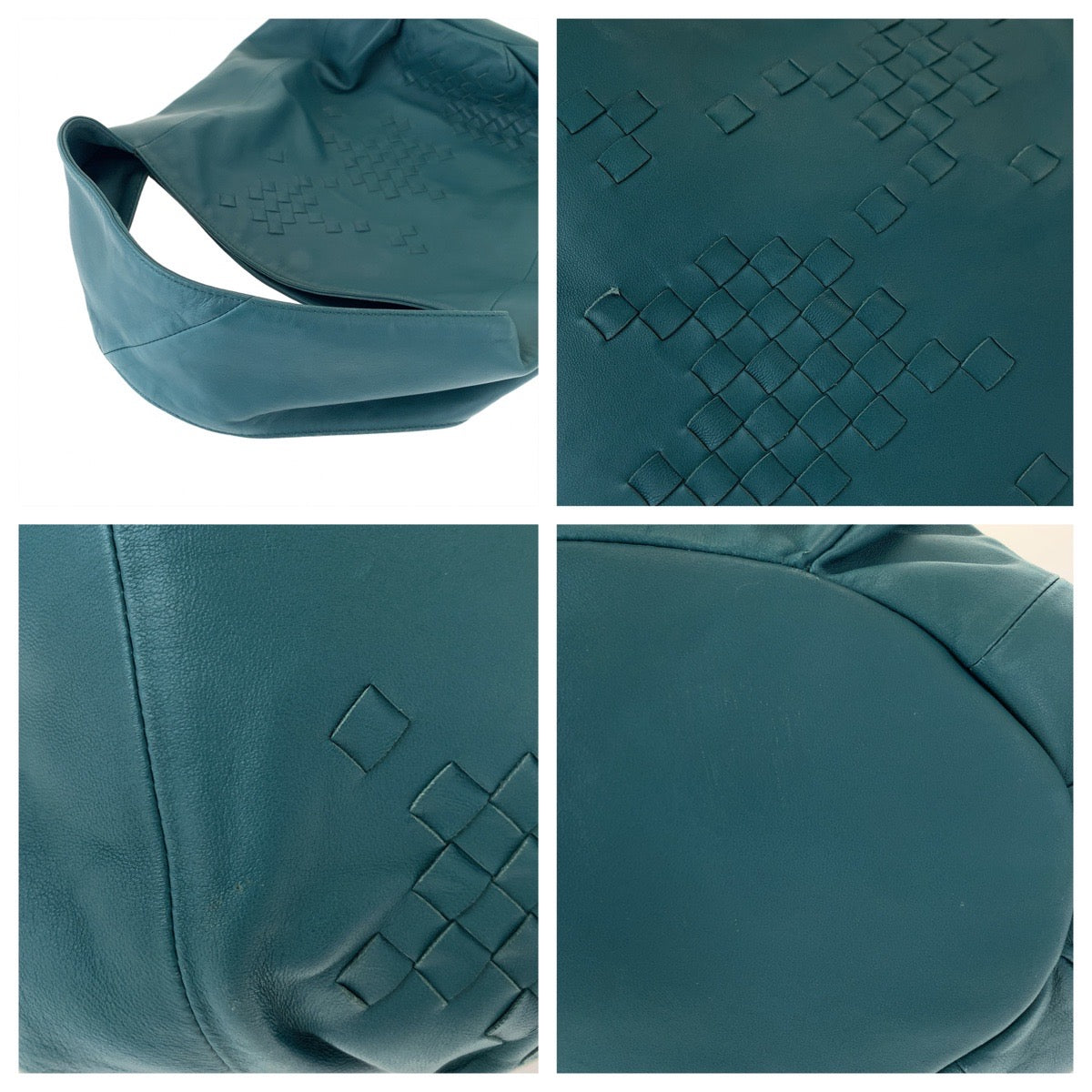 Bottega Veneta Leather Intrecciato Hobo Bag in Great Condition