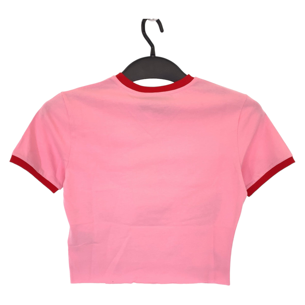 Gucci x Adidas Pink Red Cotton Crop Top XXS in Pristine Condition