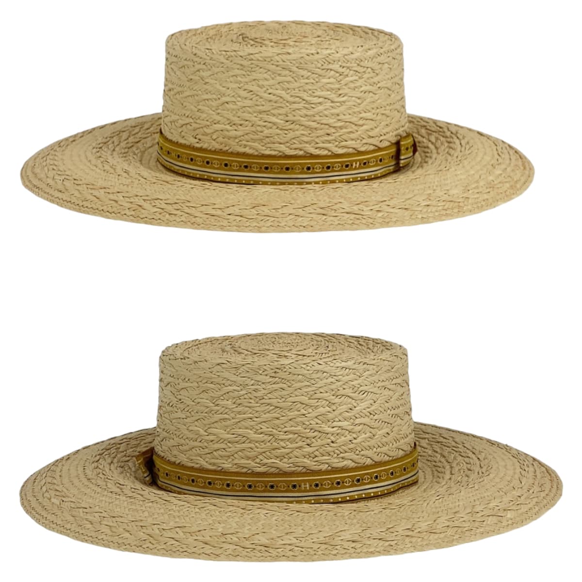 Hermes Andalucia Straw Hat Polyester