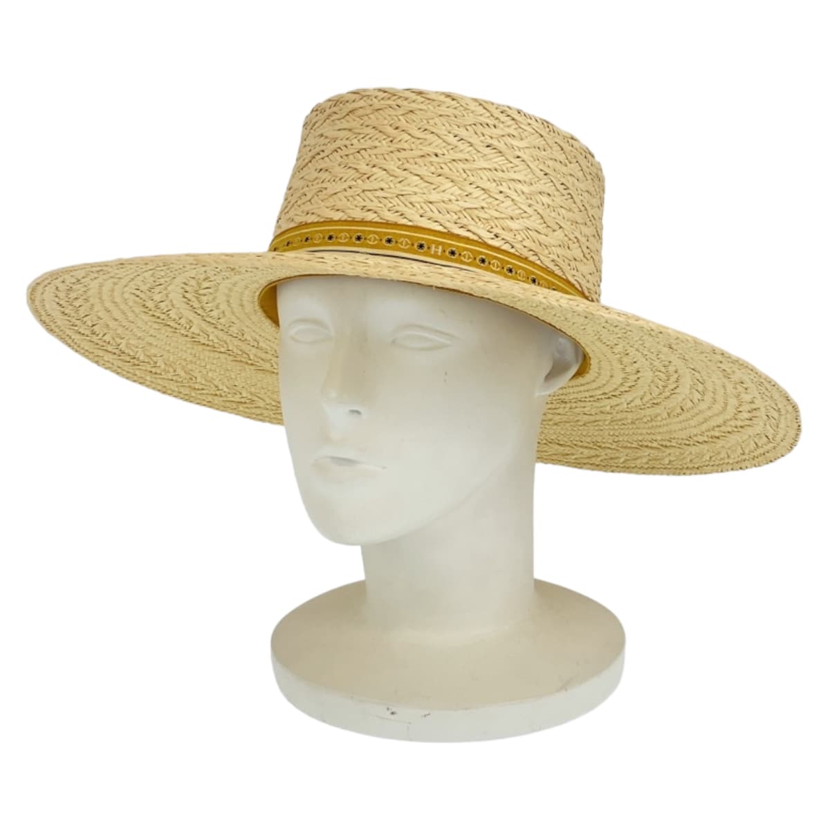 Hermes Andalucia Straw Hat Polyester