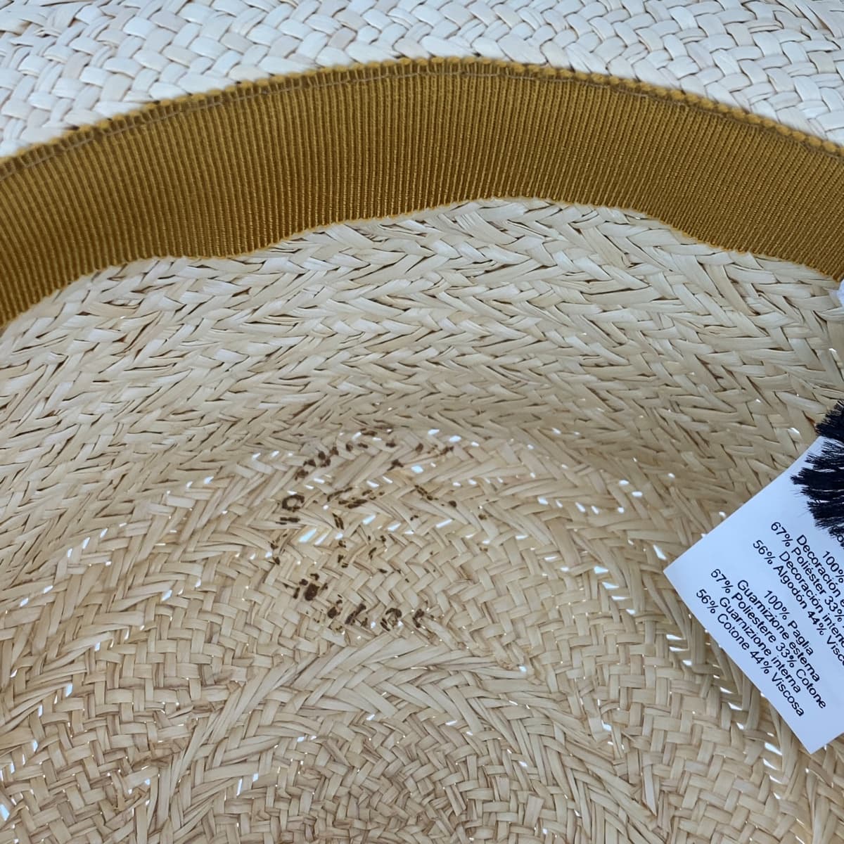 Hermes Andalucia Straw Hat Polyester