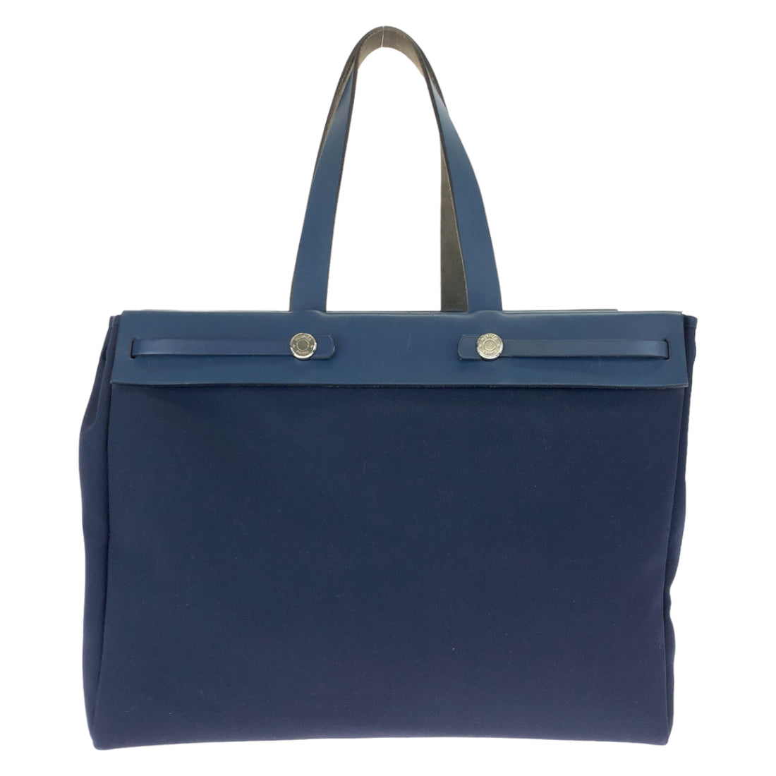 Hermes Canvas/Leather Aile Bag Cabas GM Tote