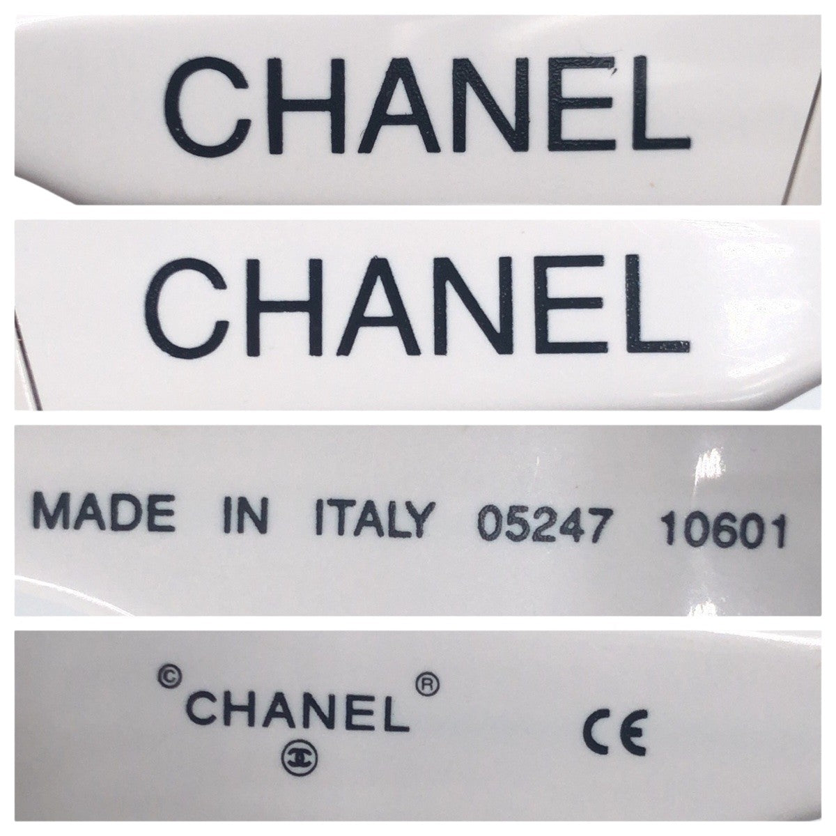 Chanel Vintage White Plastic Sunglasses in Very Good Condition