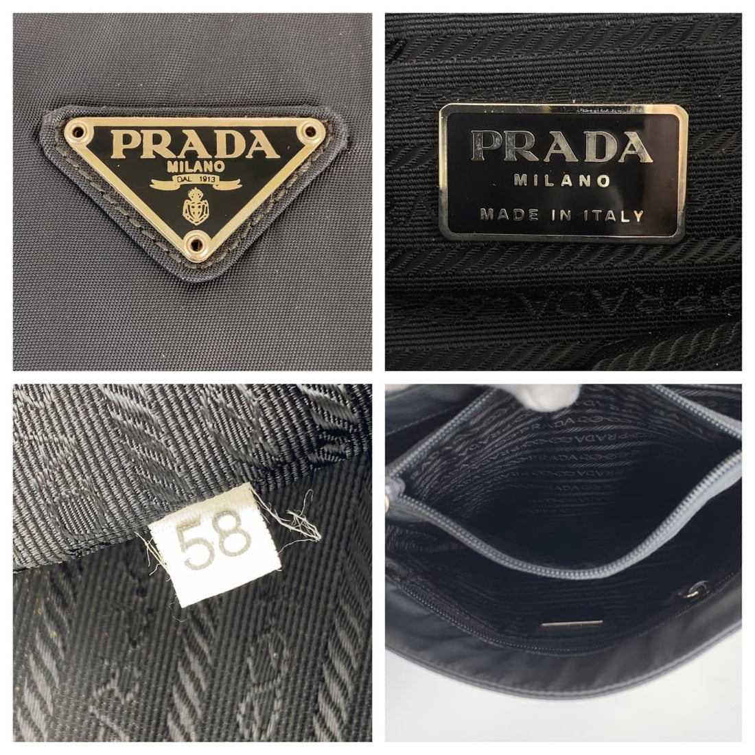 Prada Nylon Tessuto Logo Tote Bag