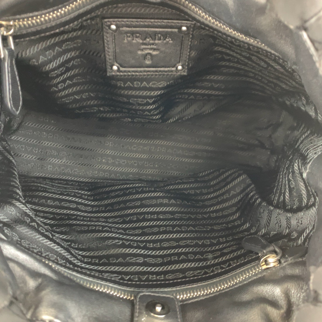 Prada Tessuto Frill Nylon Tote Bag