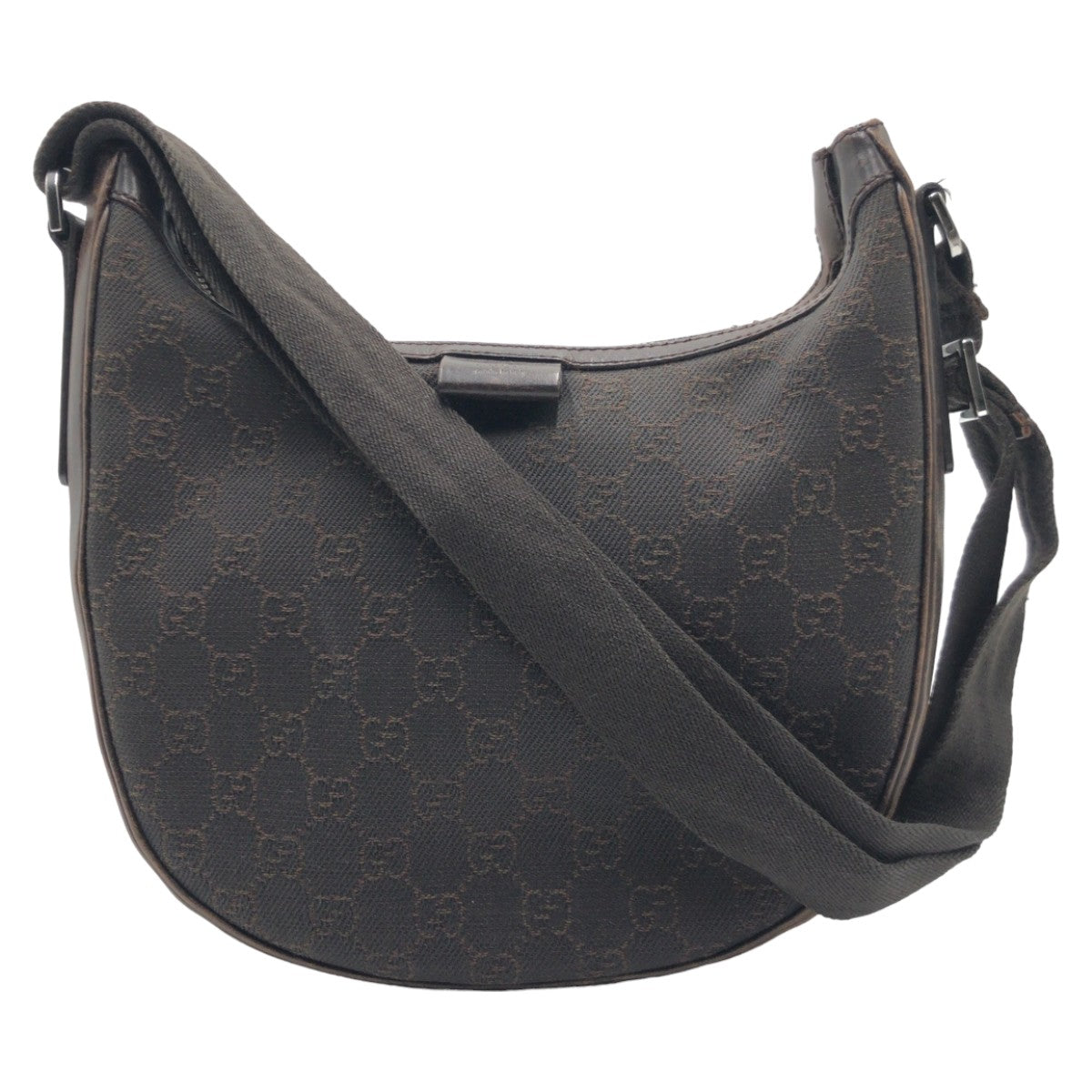 Gucci Brown GG Canvas Shoulder Bag 405743 in Very Good Condition