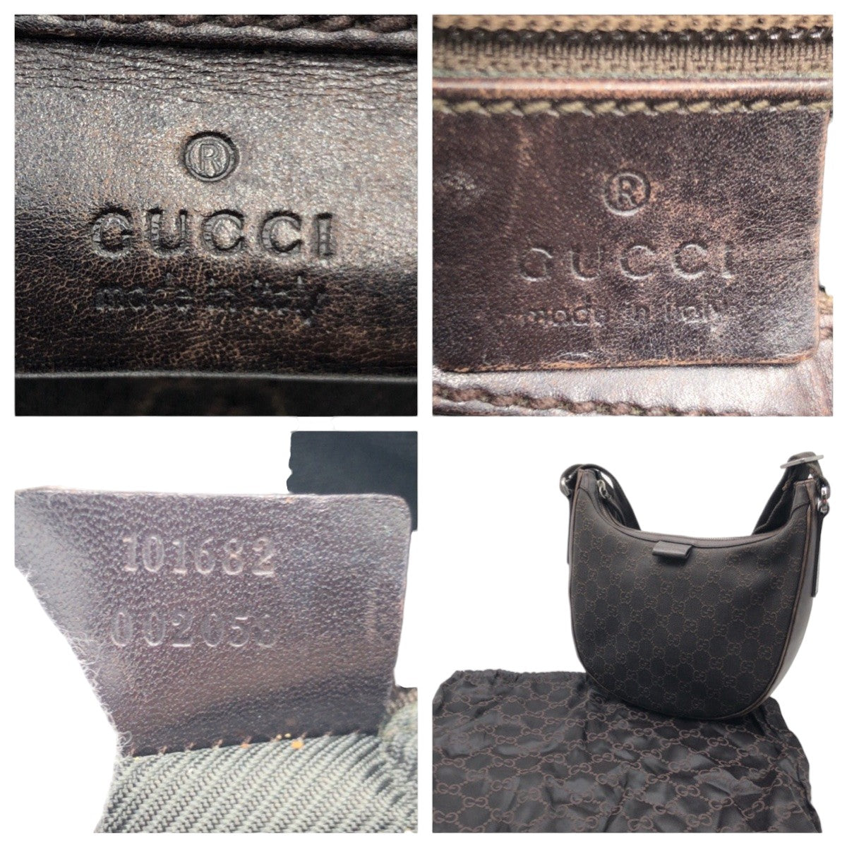 Gucci Brown GG Canvas Shoulder Bag 405743