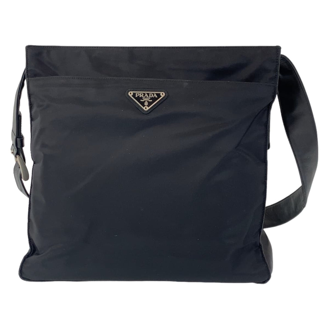 Prada Nylon Tessuto Triangle Logo Shoulder Bag