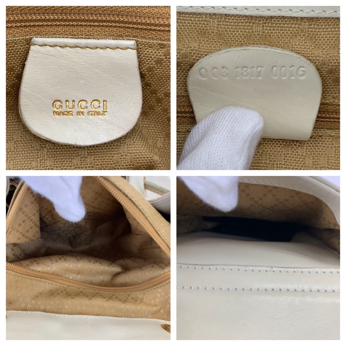 Gucci Leather Bamboo Backpack 00318170016 in Very Good Condition