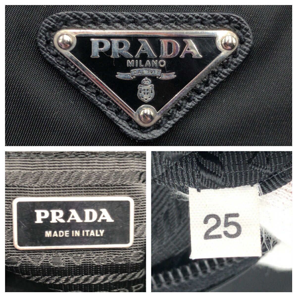 Prada Nylon Tessuto Triangle Logo Shoulder Bag