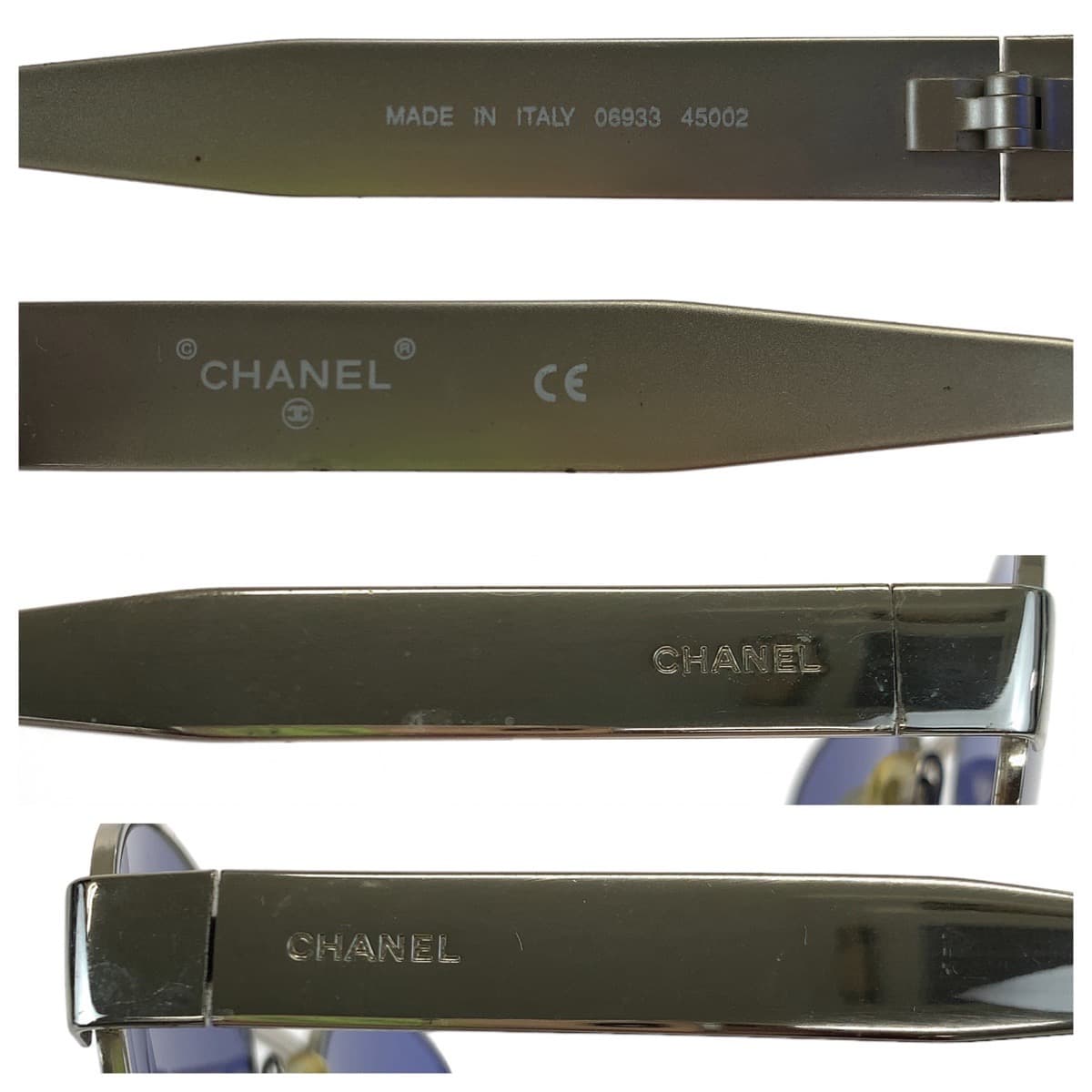 Chanel Vintage Unisex Metal Sunglasses