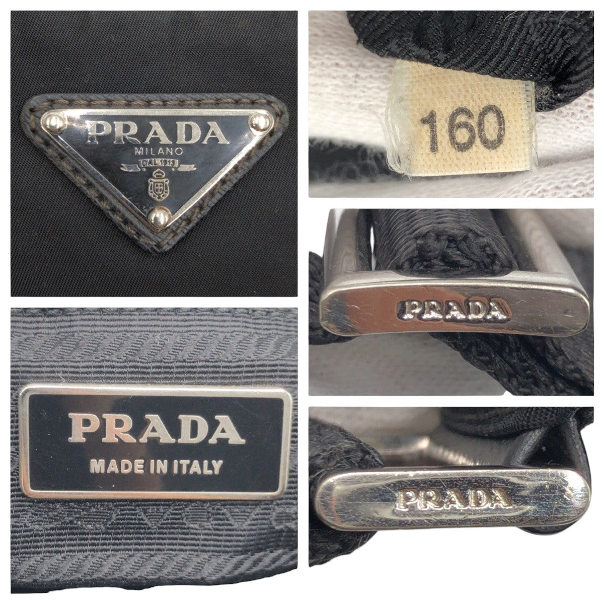 Prada Nylon Tessuto Triangle Logo Shoulder Bag