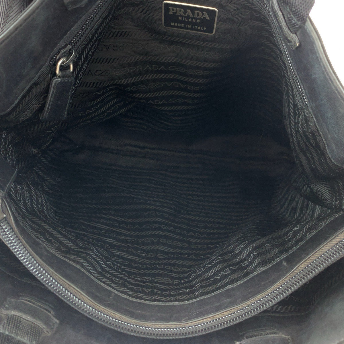 Prada Nylon Tessuto Triangle Logo Tote Bag B9711 in Very Good Condition