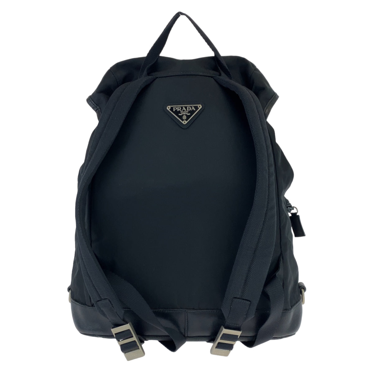 Prada Nylon Tessuto Triangle Logo Backpack in Very Good Condition