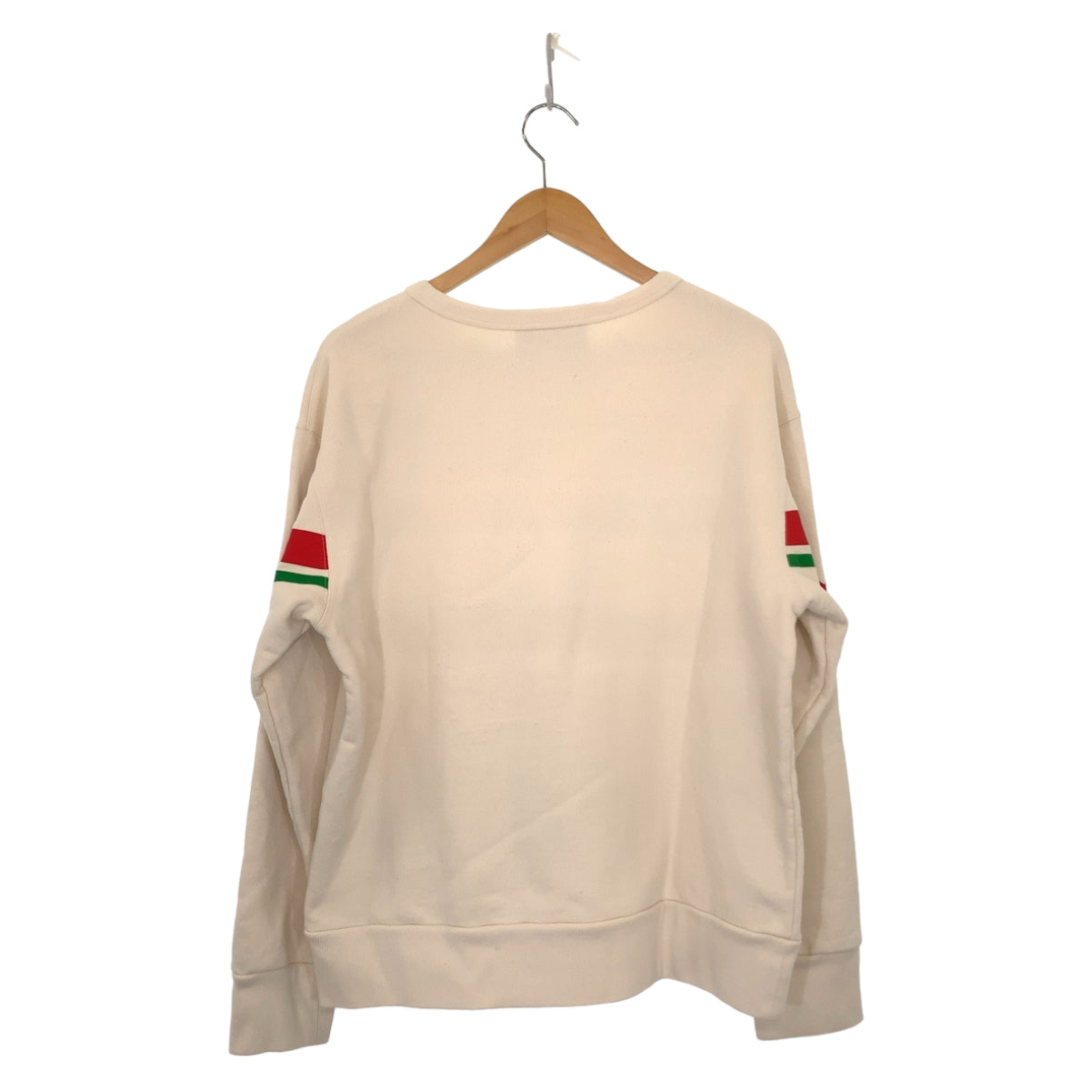 Gucci Interlocking Cotton Sweatshirt M White Red Green in Very Good Condition