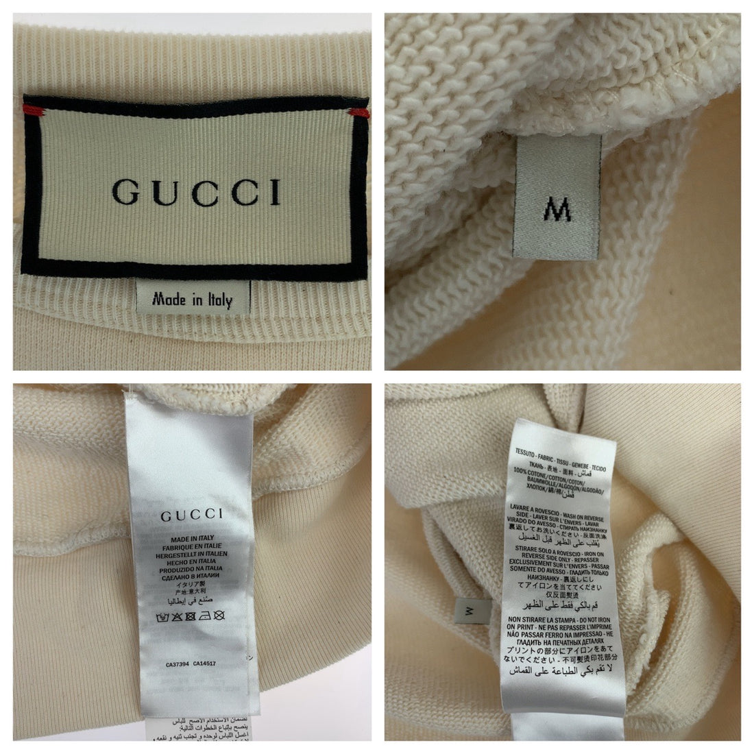 Gucci Cotton Interlocking Sweatshirt M in Very Good Condition