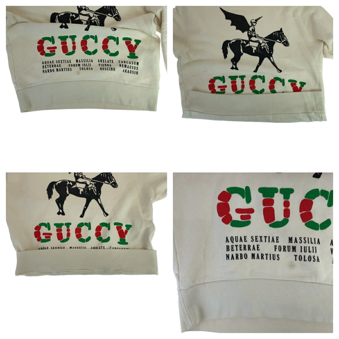 Gucci Cotton Wing Jockey Sweatshirt S in Very Good Condition