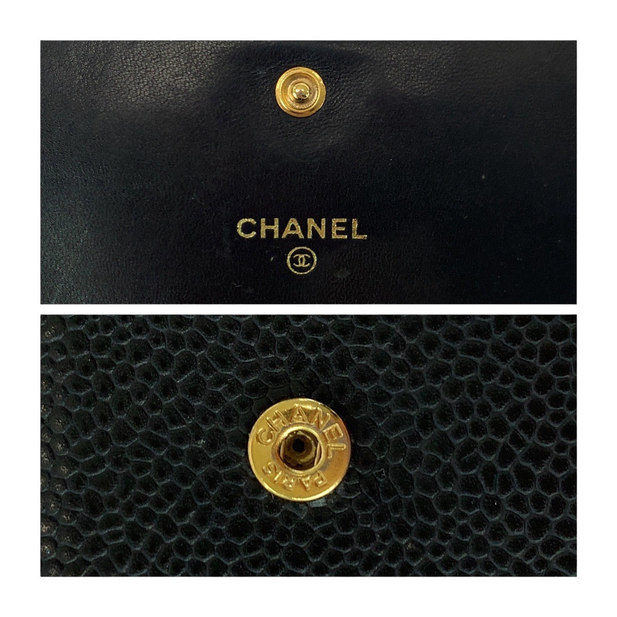 Chanel Caviar Skin Compact Wallet