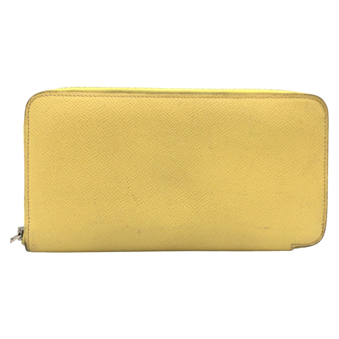 Hermes Azap Long Silk'in Yellow Wallet