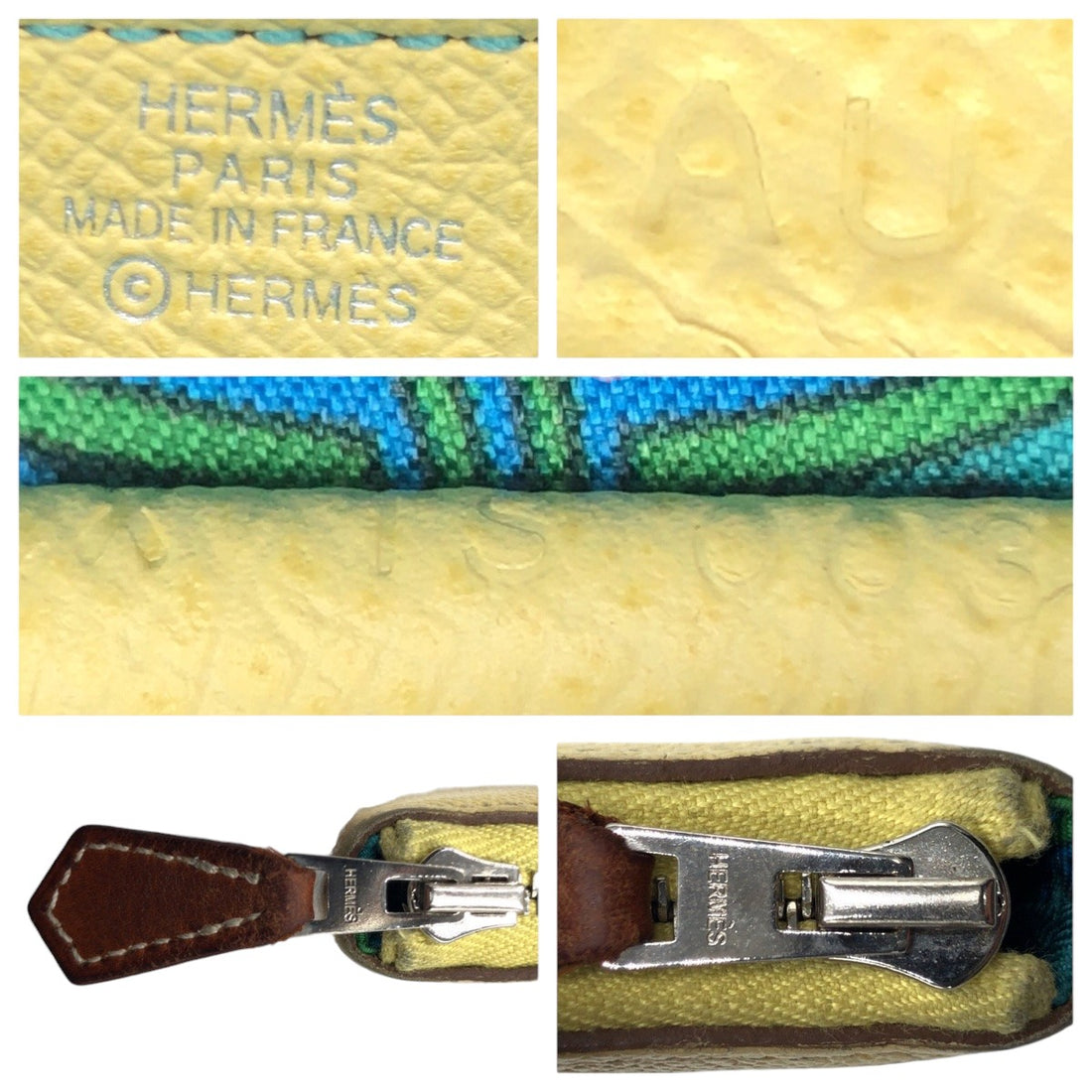 Hermes Azap Long Silk'in Yellow Wallet