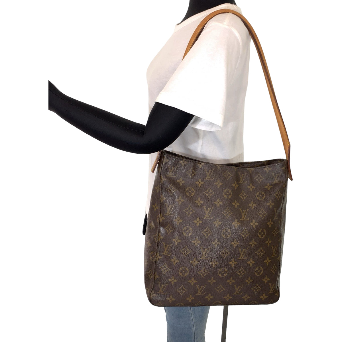 Louis Vuitton Monogram Looping GM Shoulder Bag M51145 in Very Good Condition