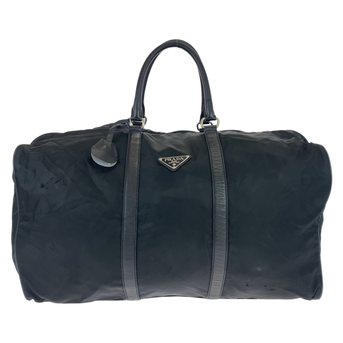 Prada Nylon Tessuto Saffiano Leather Travel Bag