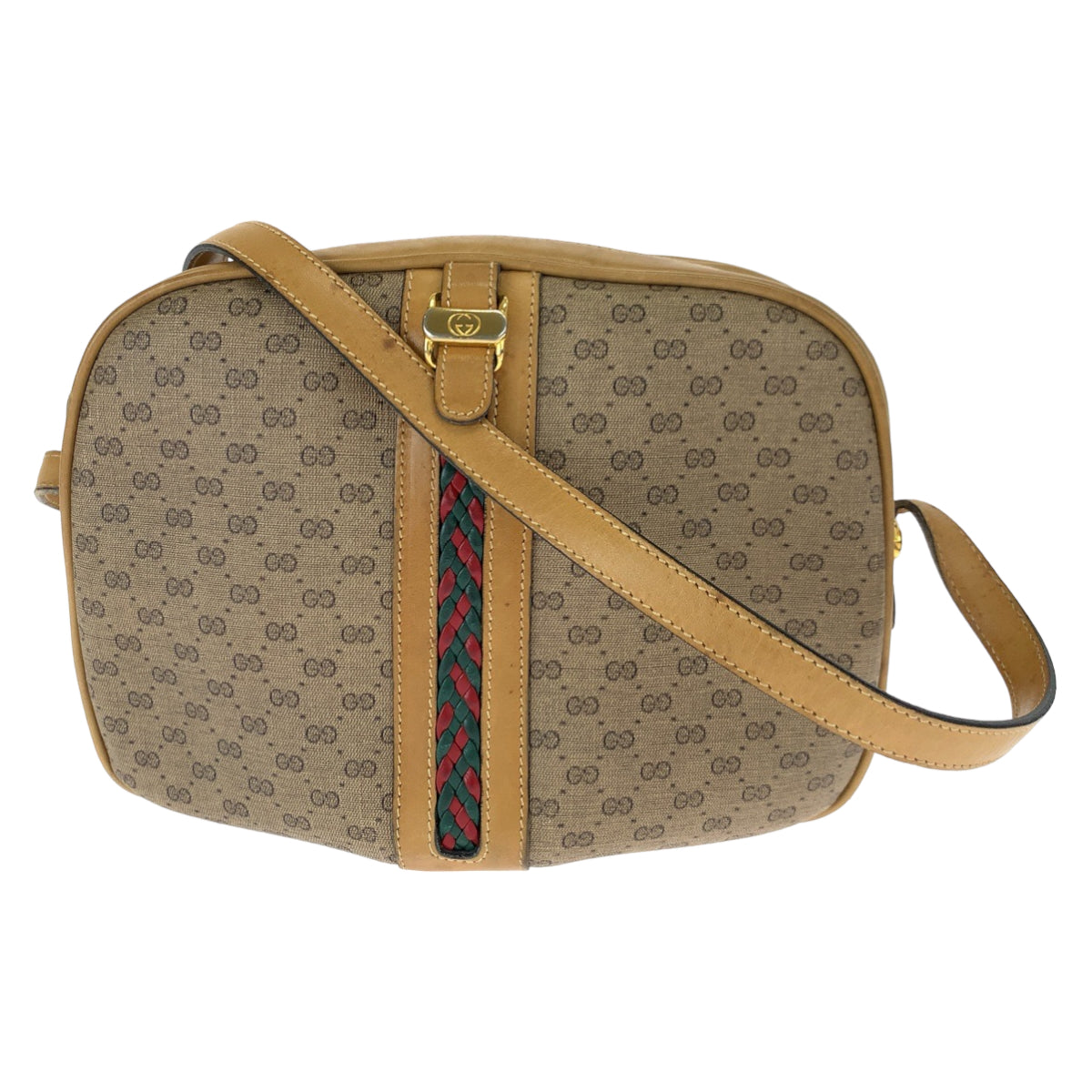 Gucci Vintage Micro GG Canvas Shoulder Bag 405955 in Very Good Condition