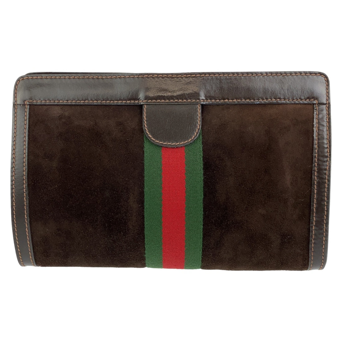 Gucci Suede/Leather Clutch Bag 405958 in Great Condition