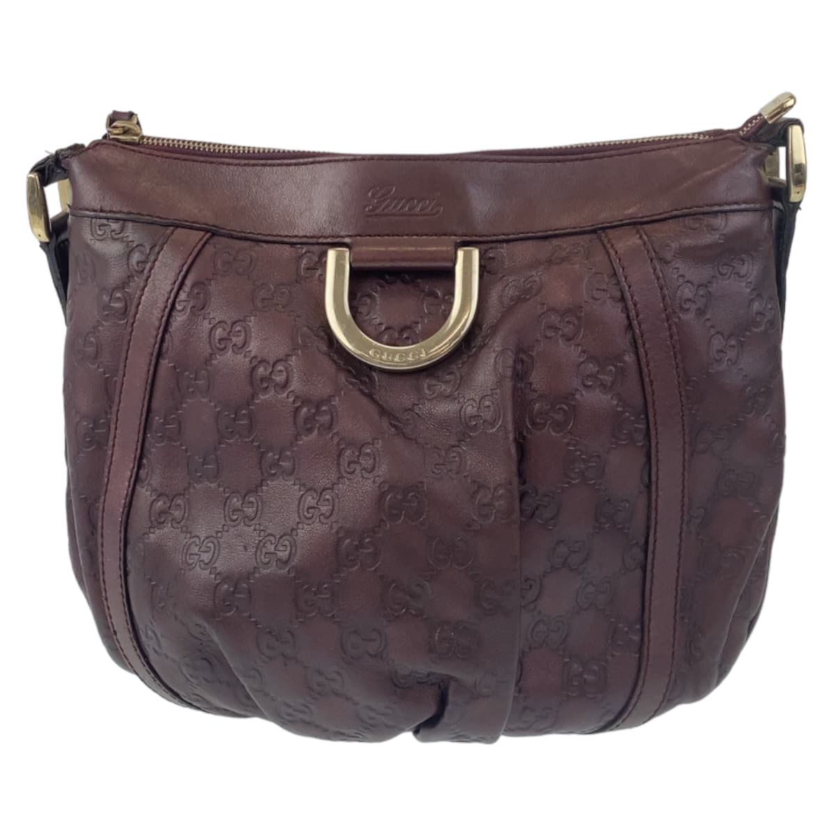 Gucci Leather Abbey Brown Shoulder Bag