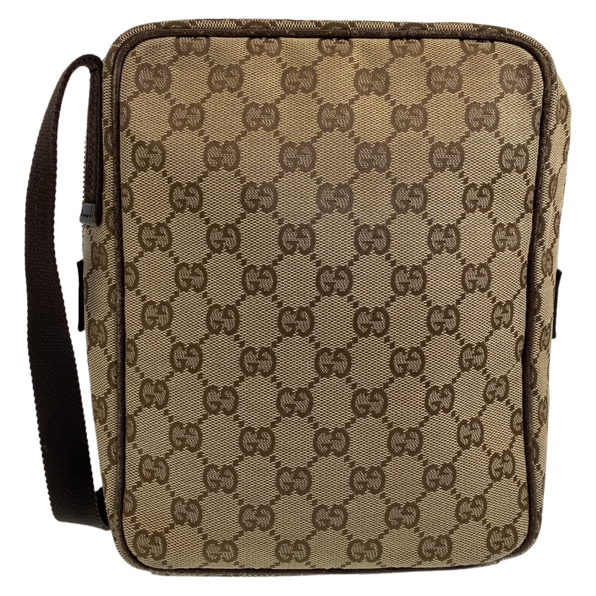 Gucci GG Canvas Leather Shoulder Bag