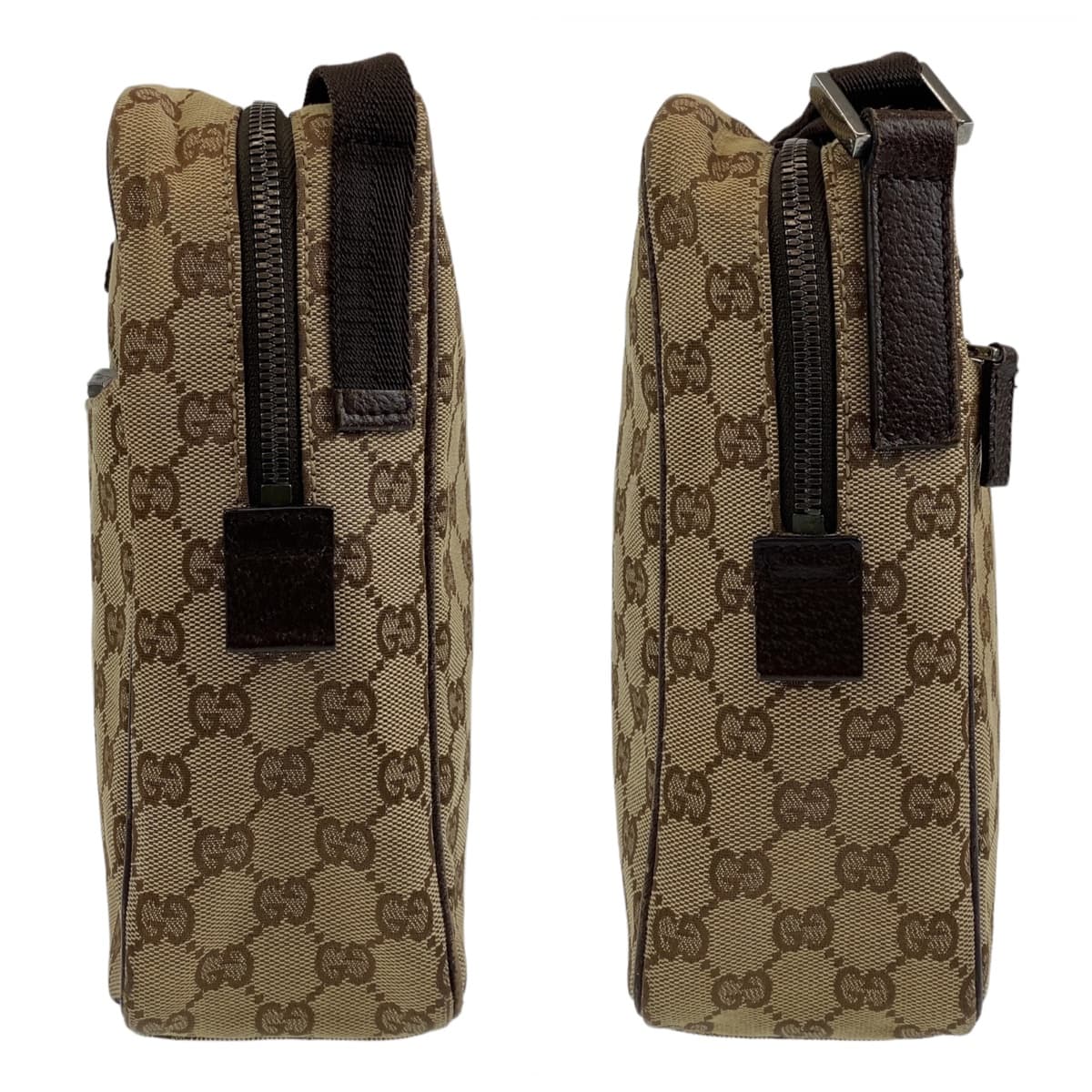 Gucci GG Canvas Leather Shoulder Bag