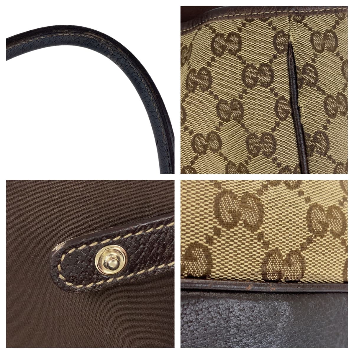 Gucci Princy Sherry GG Canvas Leather Tote