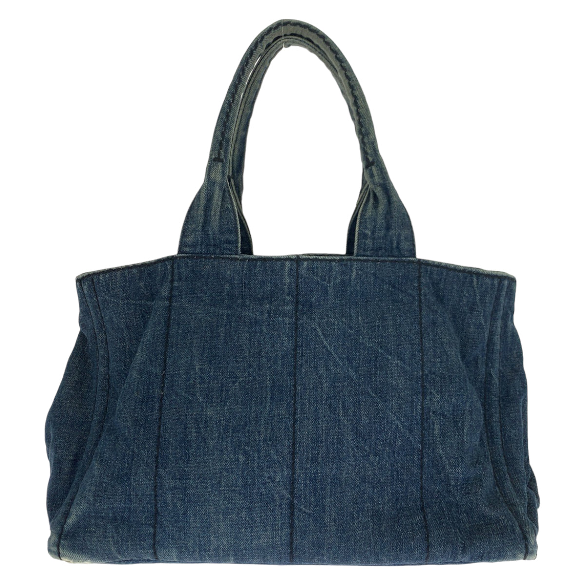 Prada Denim Canapa Tote Bag 406029 in Very Good Condition