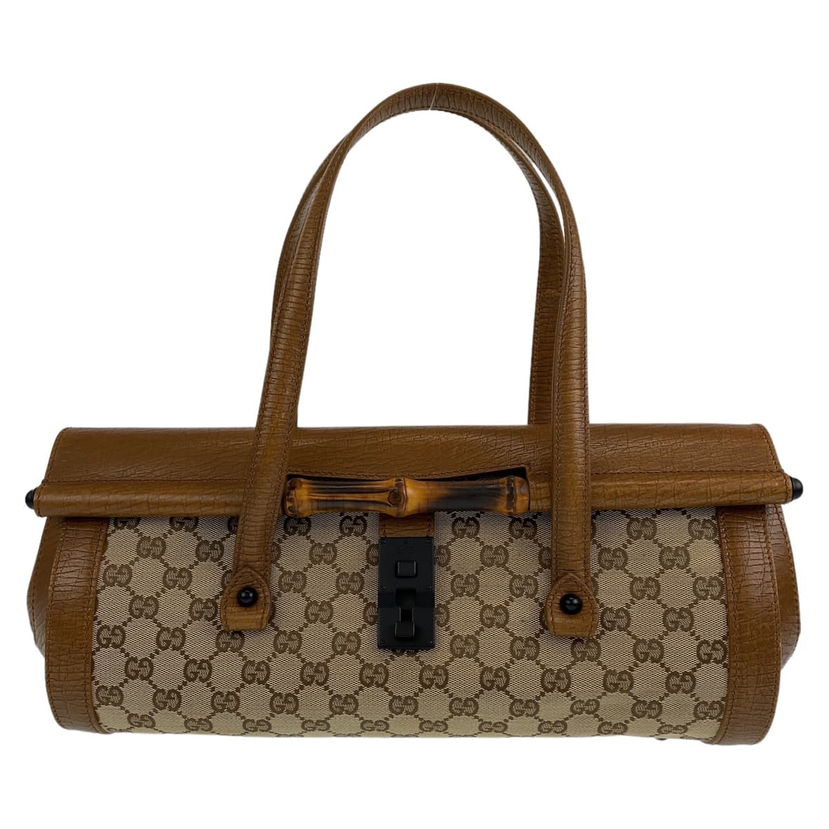 Gucci Bamboo GG Canvas Shoulder Bag