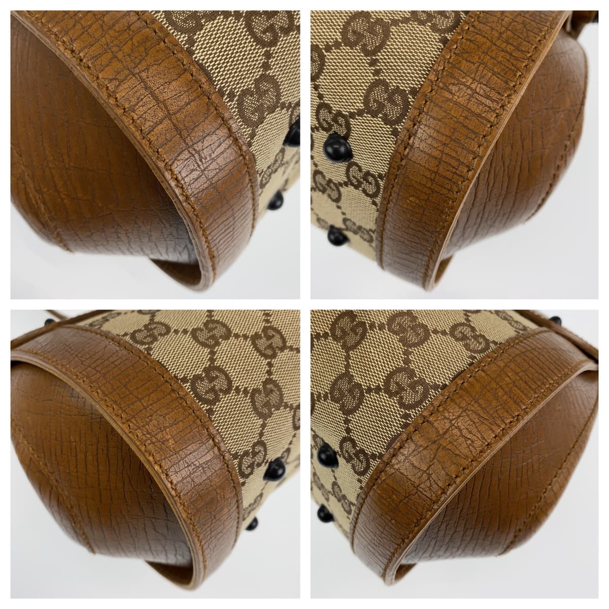 Gucci Bamboo GG Canvas Shoulder Bag