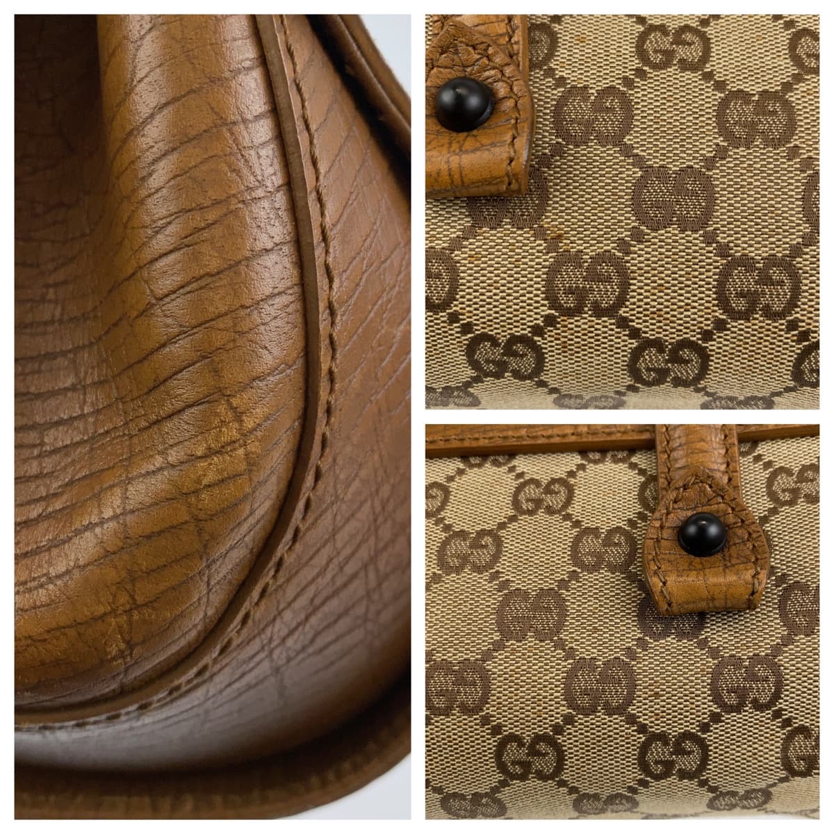 Gucci Bamboo GG Canvas Shoulder Bag